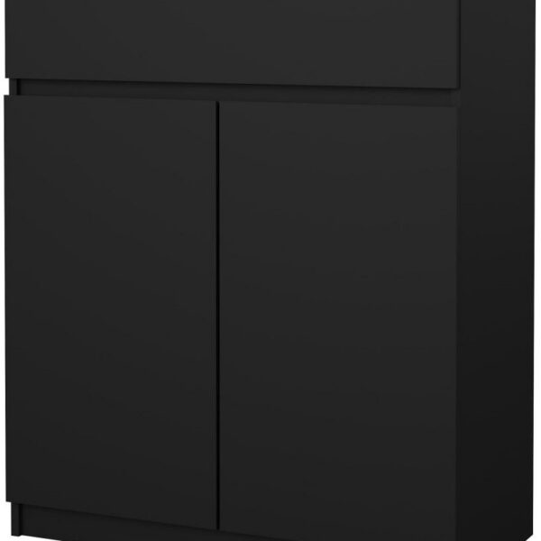 Komoda Jednoduchá 234 80 cm čierny mat