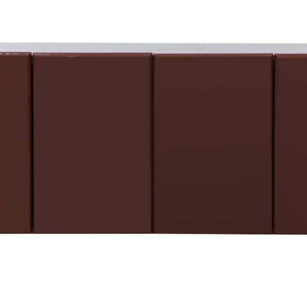 Komoda Loren 163 cm bordová/mramor