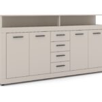 Komoda Luna 190 cm kašmírová