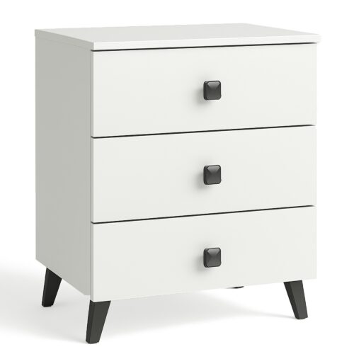 Komoda MOBI K-03 biela/čierna Komoda MOBI K-03 biela/čierna