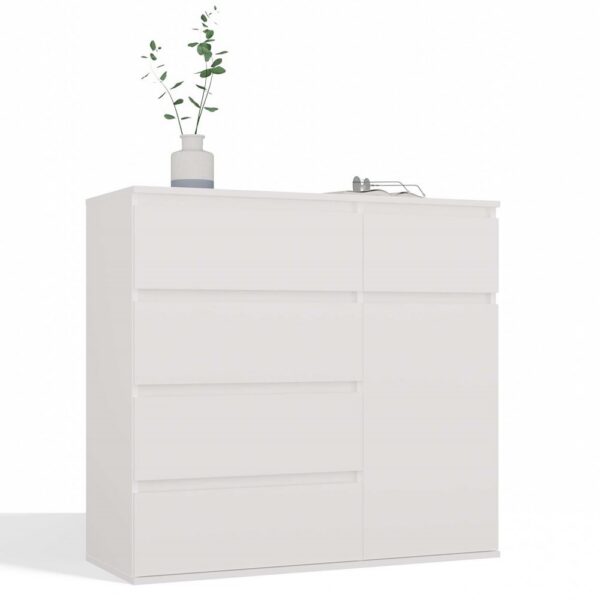 Komoda Malwa 1D5S 100 cm biela