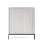 Komoda Nova 104 cm sivá/čierna
