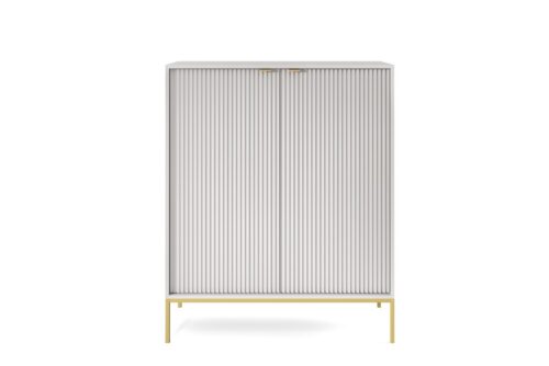 Komoda Nova 104 cm sivá/zlatá Komoda Nova 104 cm sivá/zlatá