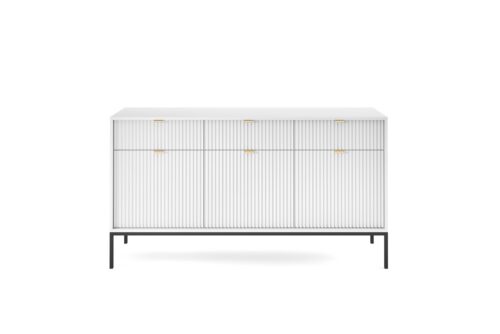 Komoda Nova 154 cm biela/čierna Komoda Nova 154 cm biela/čierna