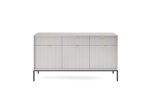 Komoda Nova 154 cm sivá/čierna Komoda Nova 154 cm sivá/čierna
