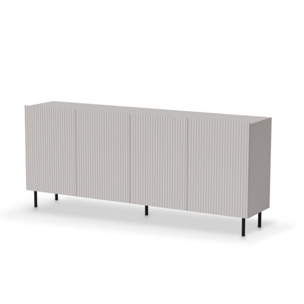 Komoda Paxos 180 cm kašmír/čierna