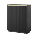 Komoda Royal II 104 cm KW čierna/zlatá