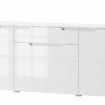 Komoda SELENE 36 180 cm biela lesklá/matná