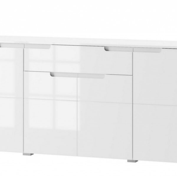 Komoda SELENE 36 180 cm biela lesklá/matná