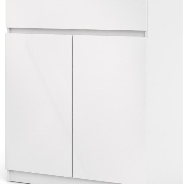 Komoda Simplicitous 234 80 cm biela lesklá