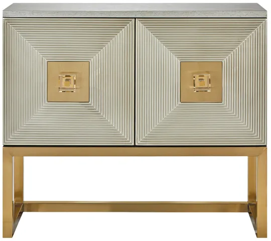Komoda Stilig ST363 100 cm šampaňská/zlatá