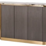Komoda Stilig ST917 158 cm grafit/zlatá/mramor