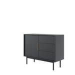 Komoda Viva 104 cm čierna