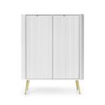 Komoda Zova 103 cm biela/zlatá