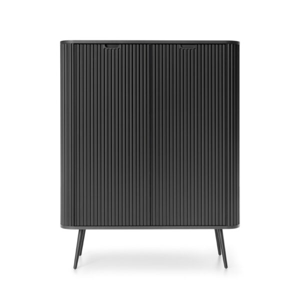 Komoda Zova 103 cm čierna/čierny rám