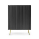 Komoda Zova 103 cm čierna/zlatá