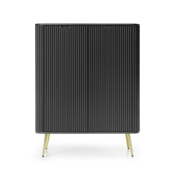 Komoda Zova 103 cm čierna/zlatá
