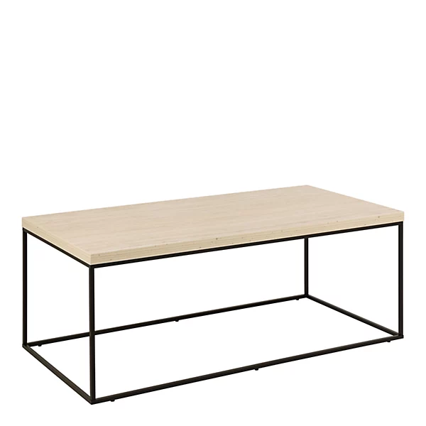 Konferenčný stolík Barossa 110 cm travertín/čierny Konferenčný stolík Barossa 110 cm travertín/čierny