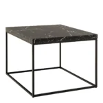 Konferenčný stolík Barossa 60 cm čierny mramor/čierny