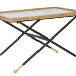 Konferenčný stolík Barth 70 cm hnedý/čierny