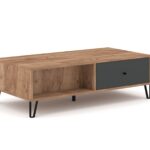 Konferenčný stolík Bilbao 110 cm cm dub remeselný tabak/grafit