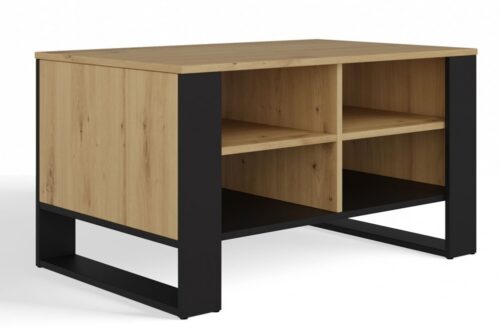 Konferenčný stolík LAWA Modern 4P Slim II dub artisan/čierny Konferenčný stolík LAWA Modern 4P Slim II dub artisan/čierny