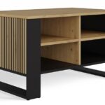 Konferenčný stolík LAWA Modern 4P Slim dub artisan/čierny