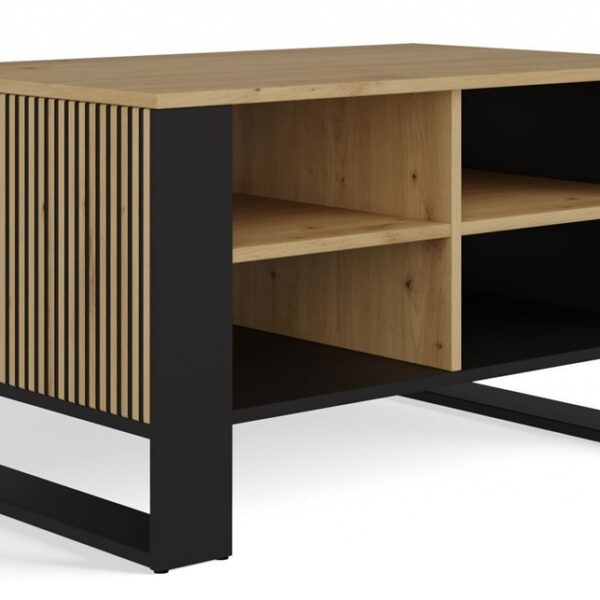 Konferenčný stolík LAWA Modern 4P Slim dub artisan/čierny