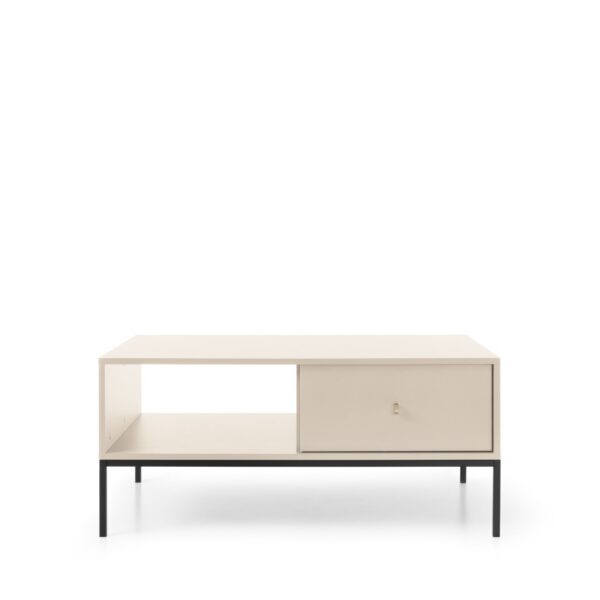 Konferenčný stolík Mono II 104 cm béžový/čierny