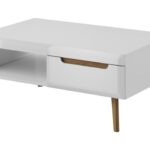 Konferenčný stolík Nordi 107 cm biely/dub Riviéra