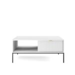 Konferenčný stolík Nova 104 cm biely/čierny