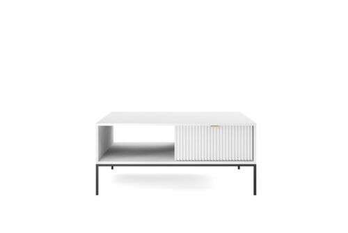 Konferenčný stolík Nova 104 cm biely/čierny Konferenčný stolík Nova 104 cm biely/čierny