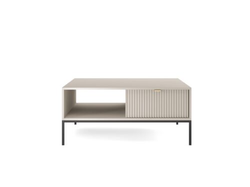 Konferenčný stolík Nova 104 cm kašmír/čierny Konferenčný stolík Nova 104 cm kašmír/čierny