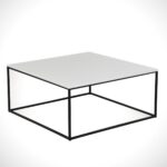 Konferenčný stolík Poly 75 cm biely II