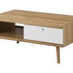 Konferenčný stolík Primo 107 cm dub Riviéra/biely