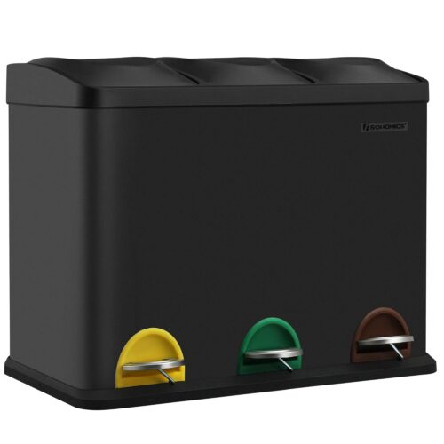 Kôš na triedený odpad Galipa 3x15 l čierny Kôš na triedený odpad Galipa 3x15 l čierny