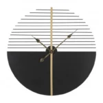 Kovové nástenné hodiny Stick 60 cm čierne/zlaté