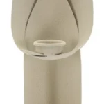 Kovový svietnik Anjel 30 cm krémový