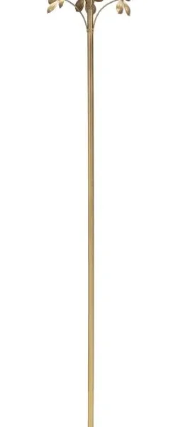 Kovový svietnik Flowy 118 cm zlatý