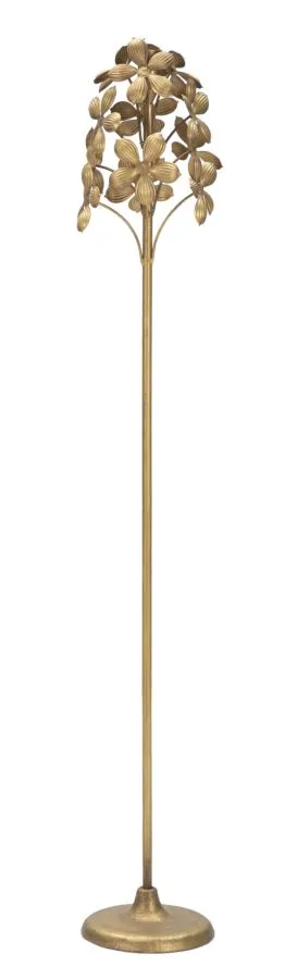 Kovový svietnik Flowy 93 cm zlatý Kovový svietnik Flowy 93 cm zlatý