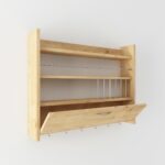 Kuchynská polica KNOTT 85 cm dub prírodný