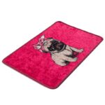 Kúpeľňová predložka Pug DJT 40x60 ružová