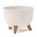 Kvetináč Ruža Línia 29x18 cm biely