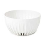 Kvetináč STRIPPED ECO 24 cm biely