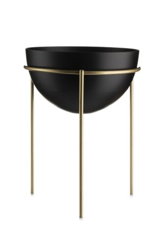 Kvetináč na stojane LOFT II 25 cm čierna/zlatá Kvetináč na stojane LOFT II 25 cm čierna/zlatá