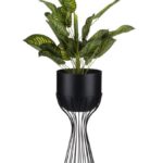Kvetináč na stojane LOFT V 56 cm čierny