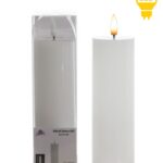 LED sviečka IDALIA 18 cm biela