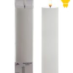 LED sviečka IDALIA 23 cm biela