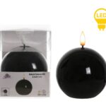 LED sviečka IDALIA BEAD 11 cm čierna
