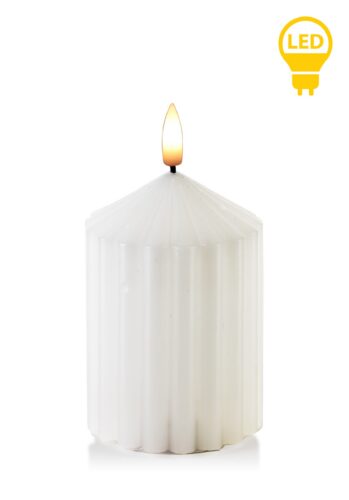 LED sviečka Idalia 7x14 cm biela LED sviečka Idalia 7x14 cm biela